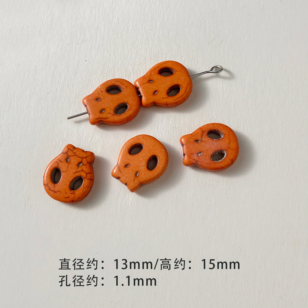 Large Synthetic White Turquoise Spacer Beads Round Beads Loose Beads Mobile Phone Chain Necklace Beaded Diy Accessories Material Beads