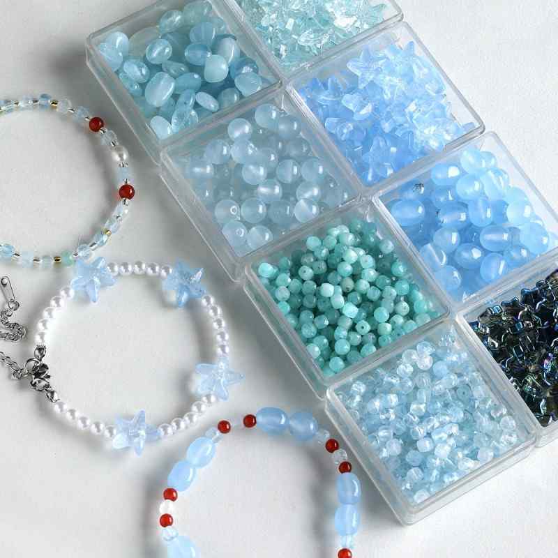 natural stone loose beads glazed starfish diy accessories material