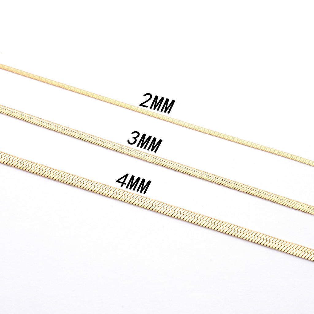 Factory Direct European and American style stainless steel blade chain unisex personality universal sexy clavicle chain snake chain wholesale