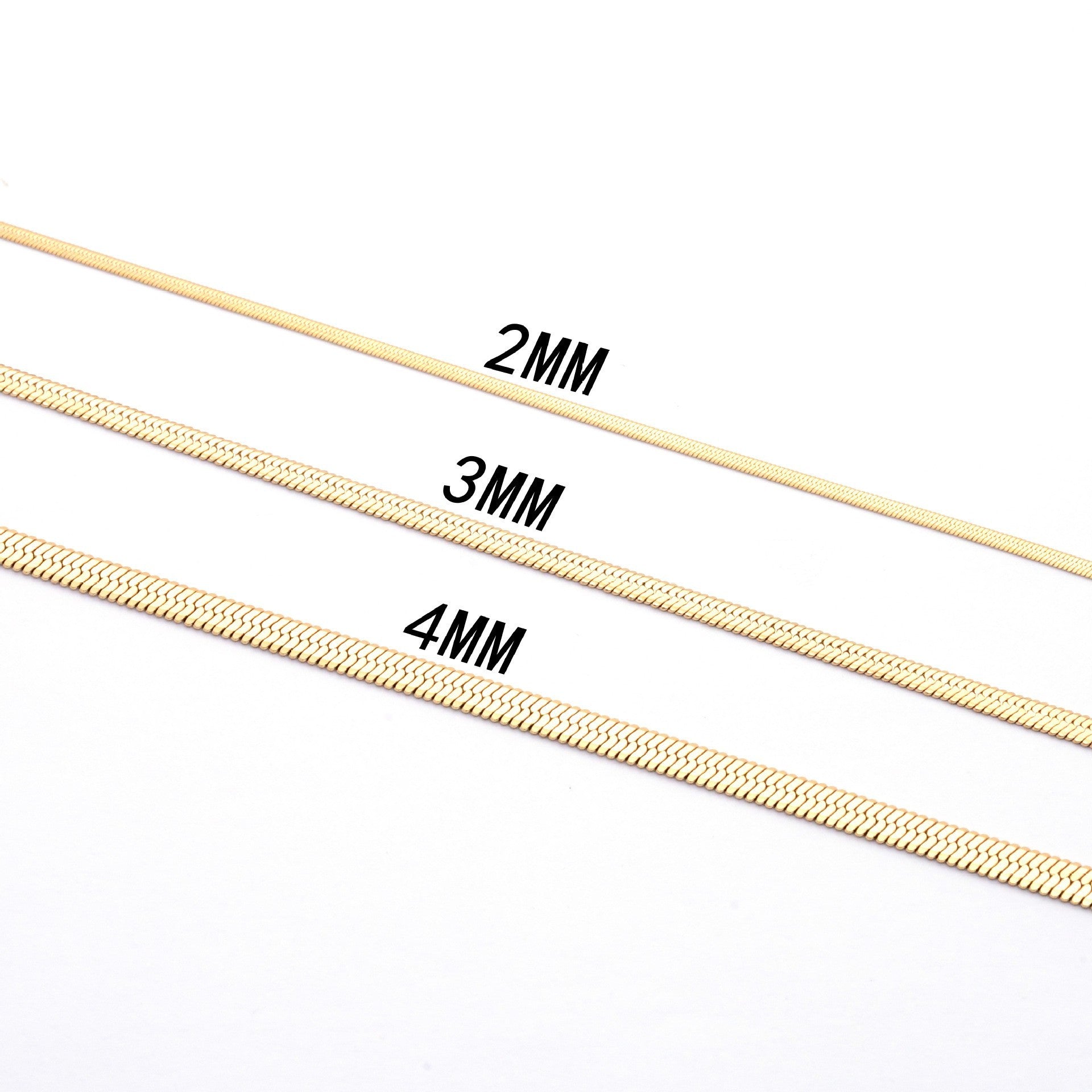 Factory Direct European and American style stainless steel blade chain unisex personality universal sexy clavicle chain snake chain wholesale