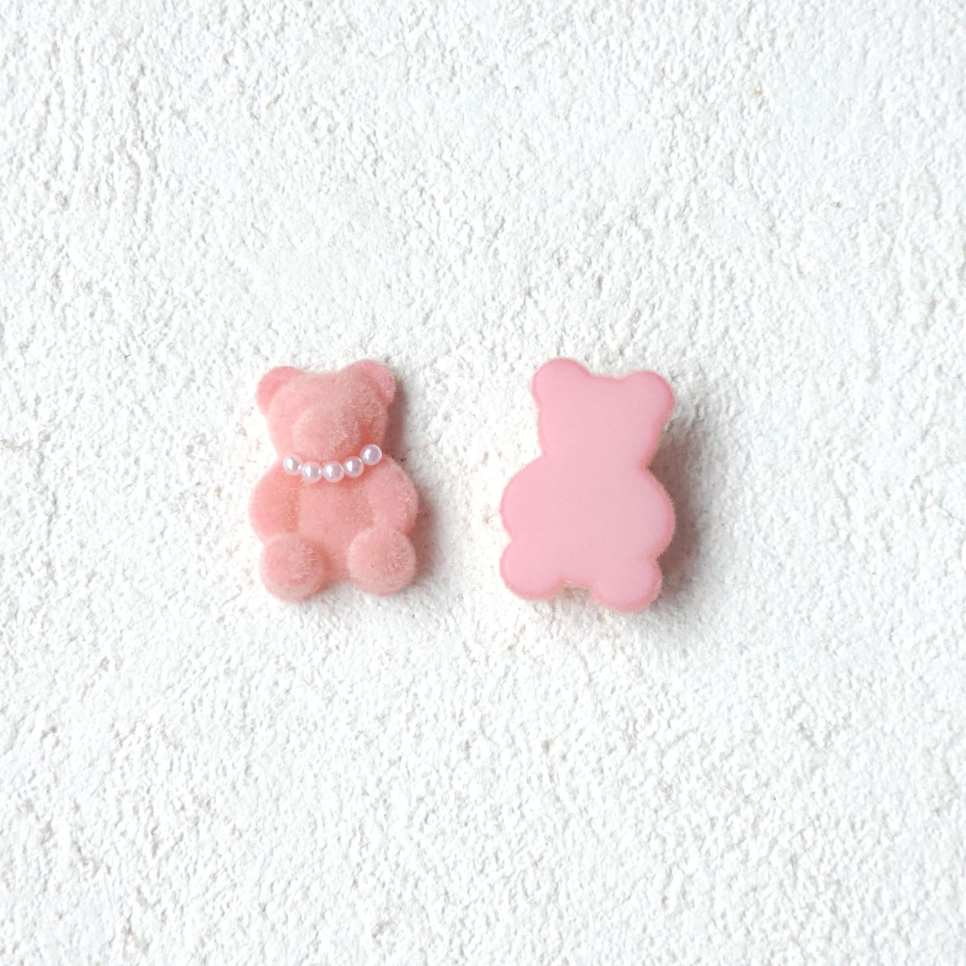 teddy bear hair accessories, edge clip bangs clip DIY accessories materials wholesale