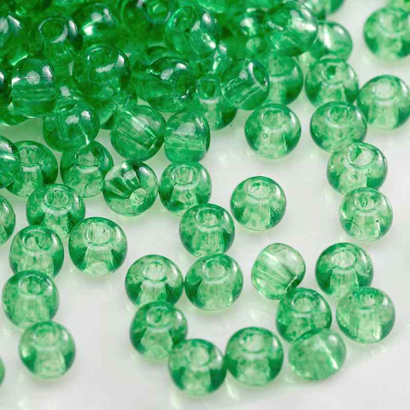 Green Style Glass Glazed Rice Beads DIY Handmade Accessories