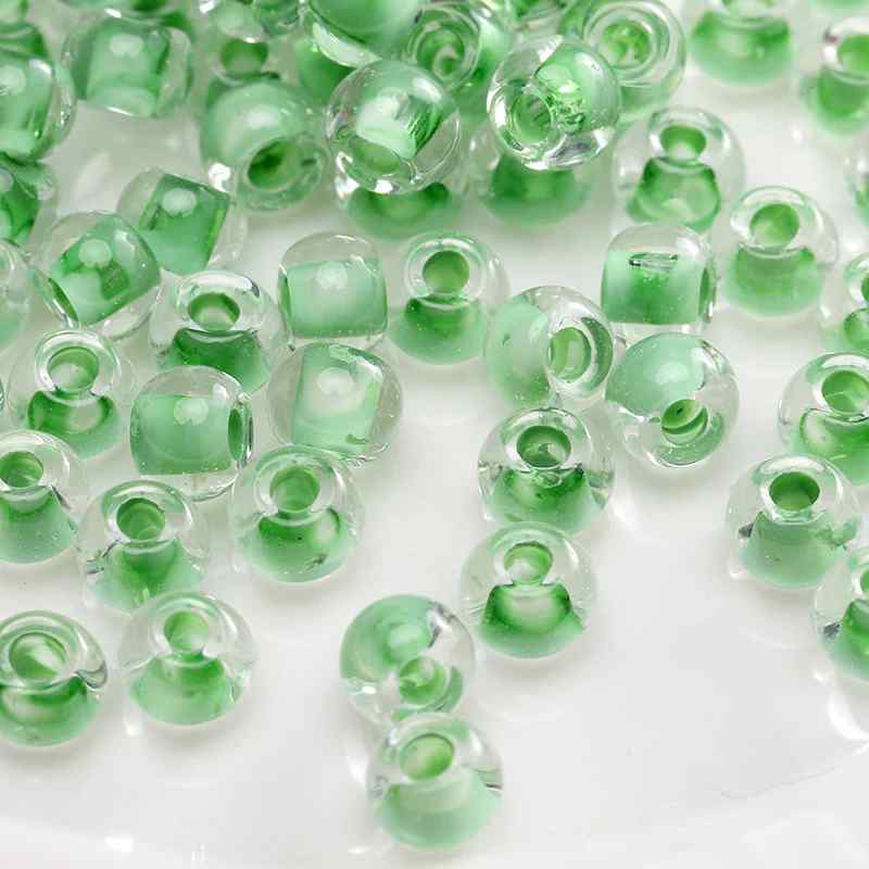 Green Style Glass Glazed Rice Beads DIY Handmade Accessories