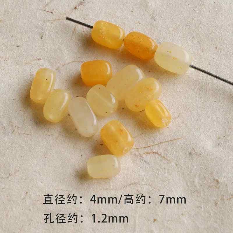 All-match natural stone round tube bead diy accessories material