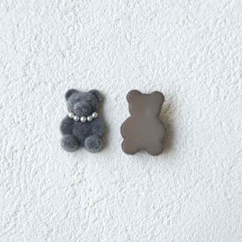 teddy bear edge clip bangs clip DIY accessories materials