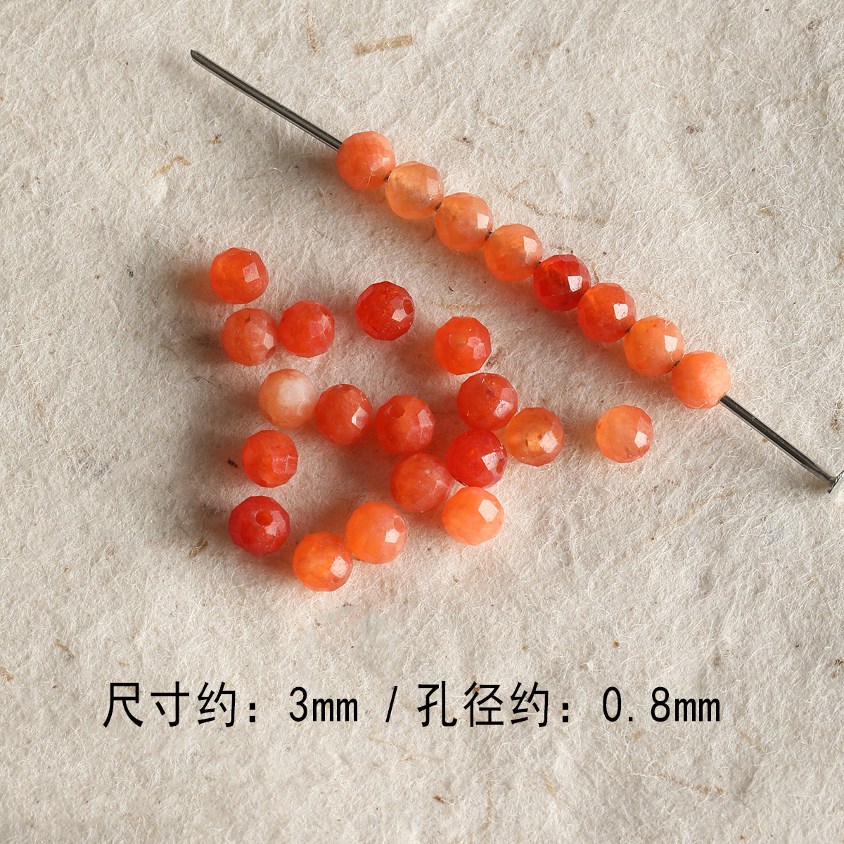 [Dunhuang] natural round cut aquamarine garnet loose beads bracelet necklace beaded diy accessories material beads