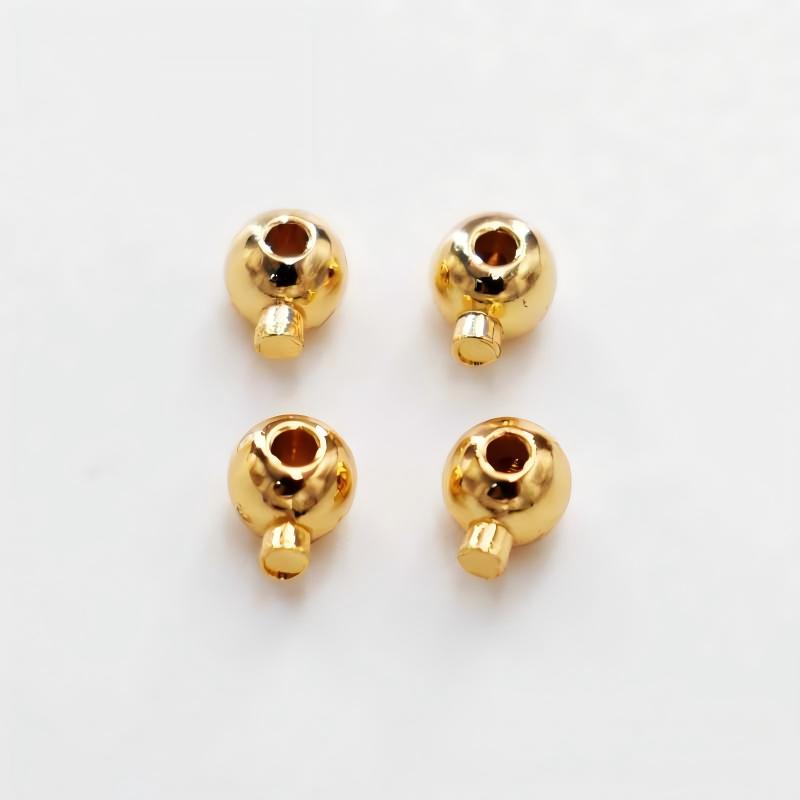 Color-preserving plated  positioning bead and buckle pressure clip