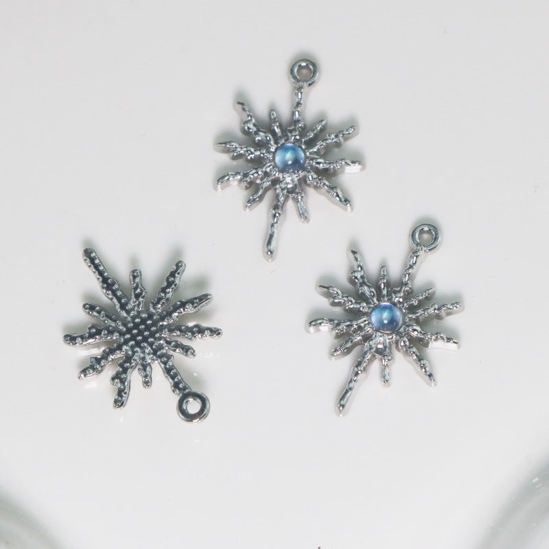alloy cat's eye stone series stars DIY pendant accessories