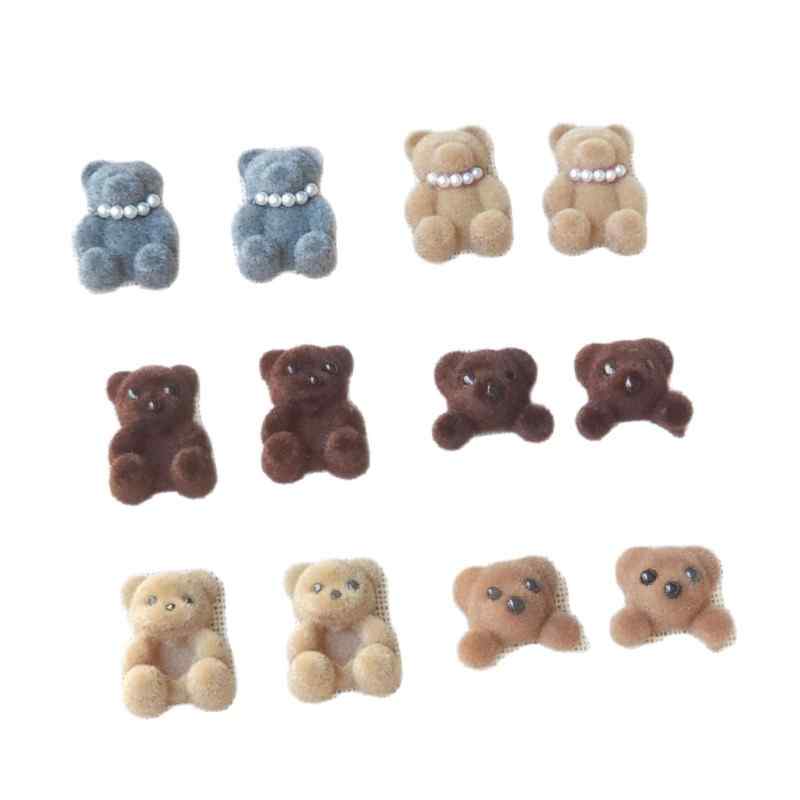 teddy bear edge clip bangs clip DIY accessories materials