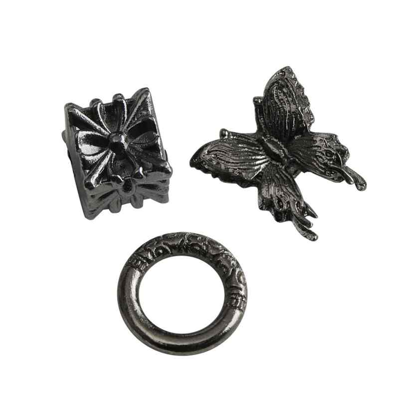 Dark Style Alloy Gun Black Pendant Spacer Beads Spacer Loose Bead Bracelet Necklace Beaded DIY Accessories