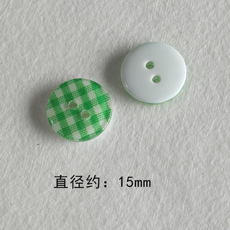 Resin color all-match niche buttons loose beads bracelet necklace mobile phone chain beads diy accessories material beads