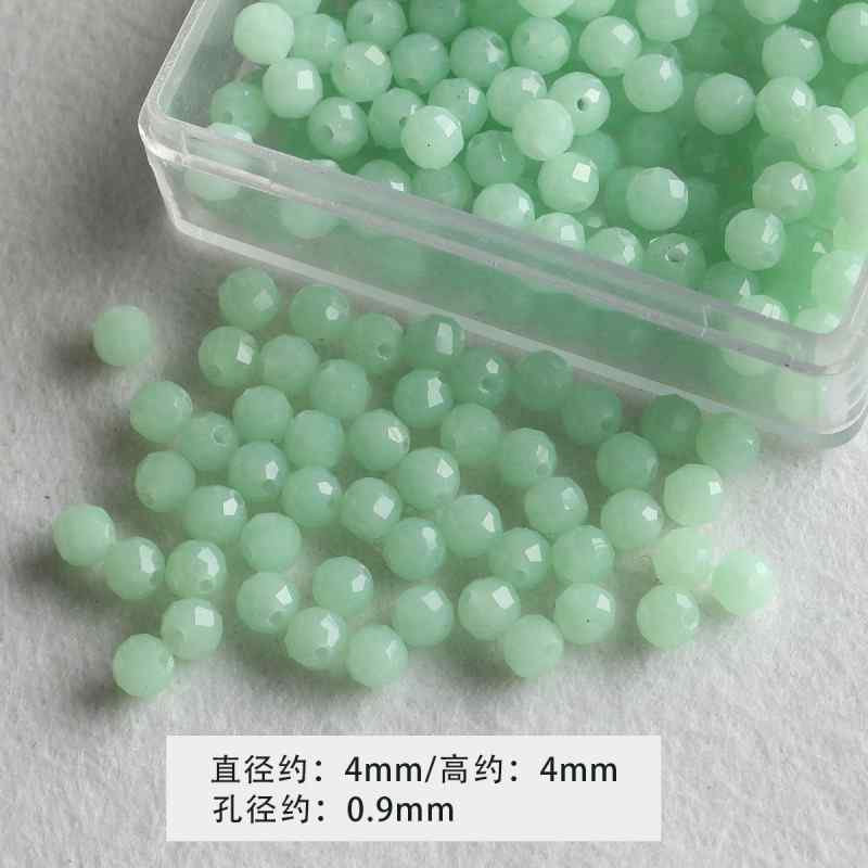 4mm Round Cut Stone Loose Beads DIY Accessories Material
