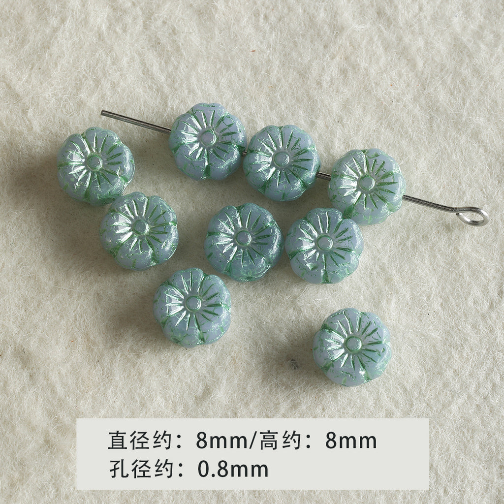 [Green Light Forest] glass beads bracelet necklace mobile phone chain beaded diy accessories material