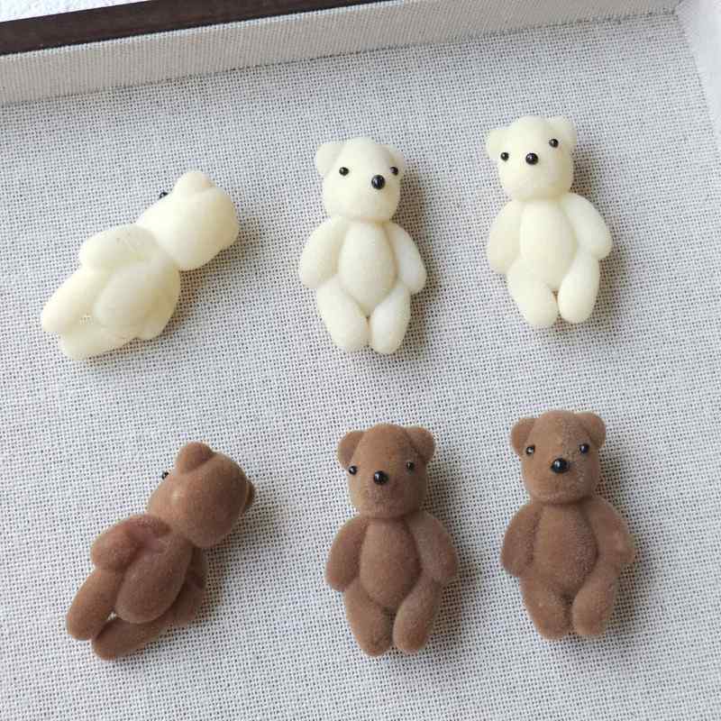 teddy bear edge clip bangs clip DIY accessories materials