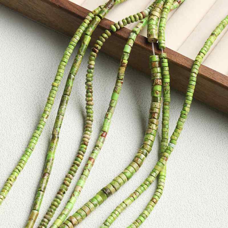 natural imperial pine spacer round tube loose beads diy material