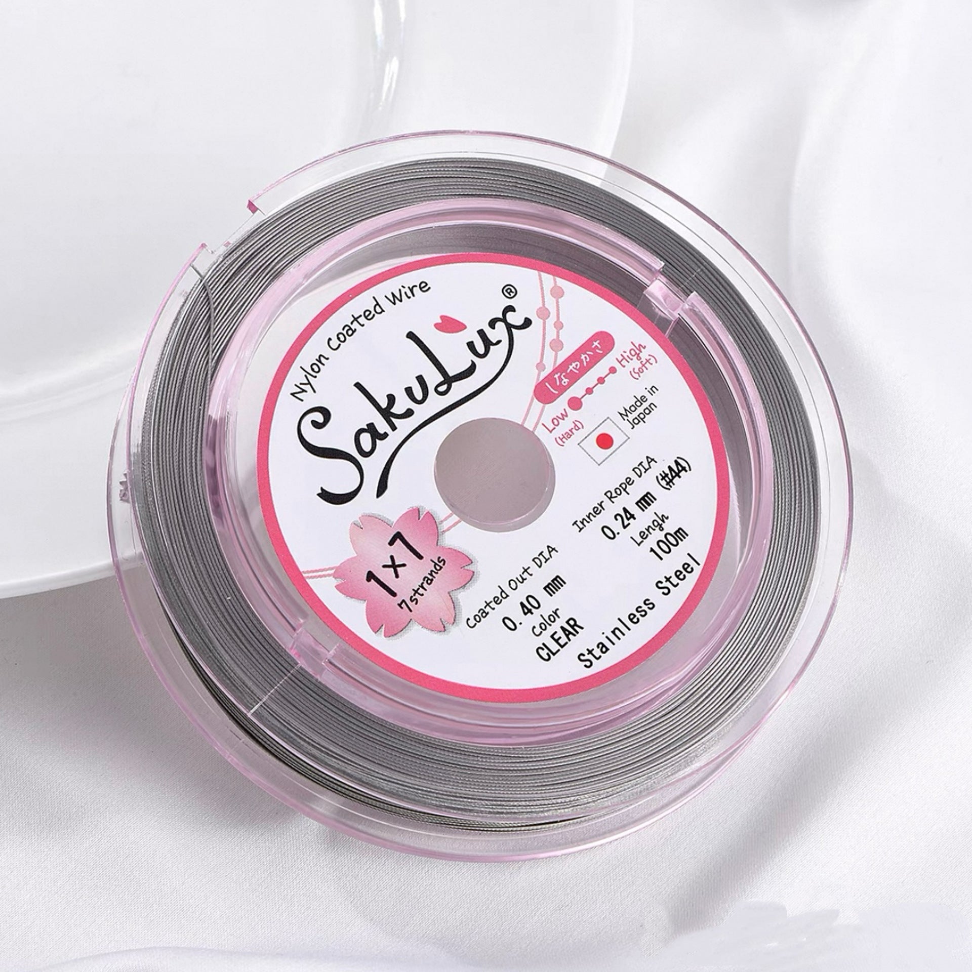 FLEXY7 Steel Wire Gold and Silver Soft Wire Non-Elastic Pearl Bracelet Necklace Wire for Earrings and Hair Accessories