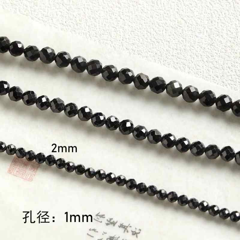 Niche natural stone tiger eye black agate abacus diy material