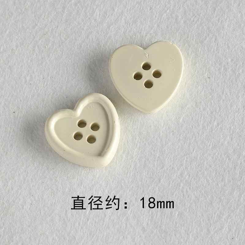 Resin color all-match niche buttons beads diy accessories material
