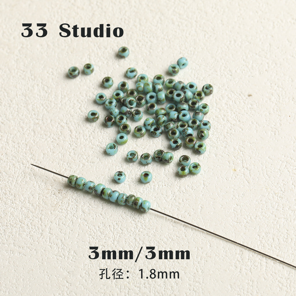 New Chinese style vintage ceramic beads rice beads water drop diy accessories material package bracelet necklace mobile phone chain beaded loose beads