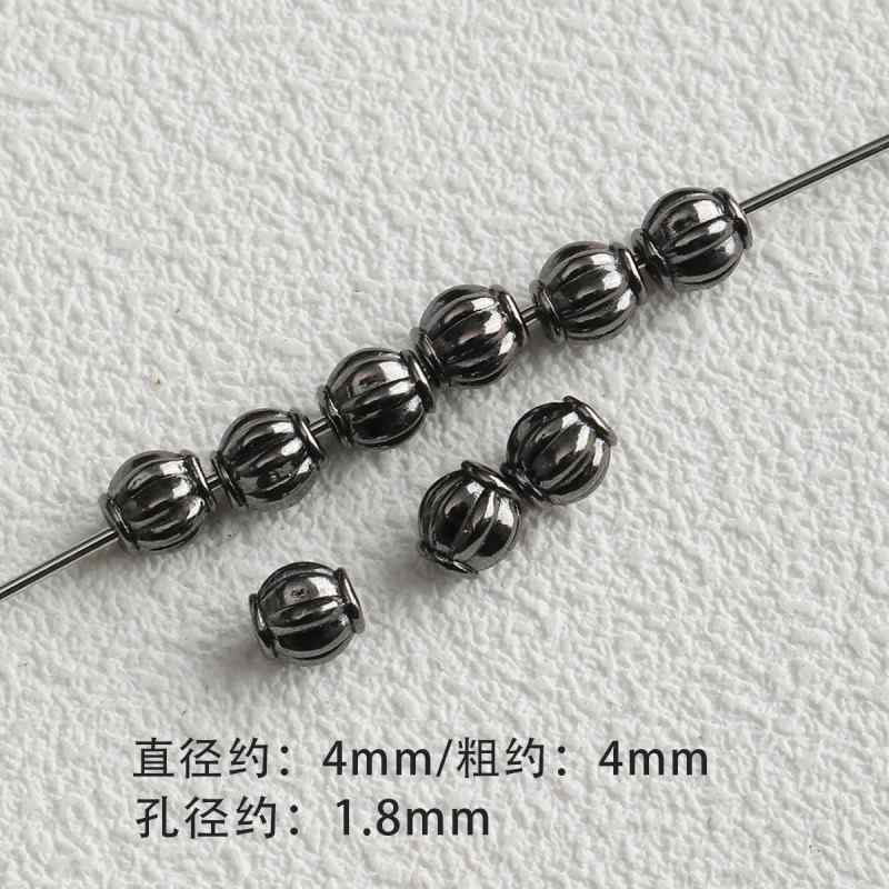 Dark Style Alloy Gun Black Pendant Spacer Beads Spacer Loose Bead Bracelet Necklace Beaded DIY Accessories