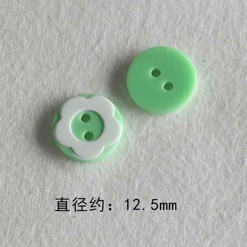 Resin color all-match niche buttons beads diy accessories material