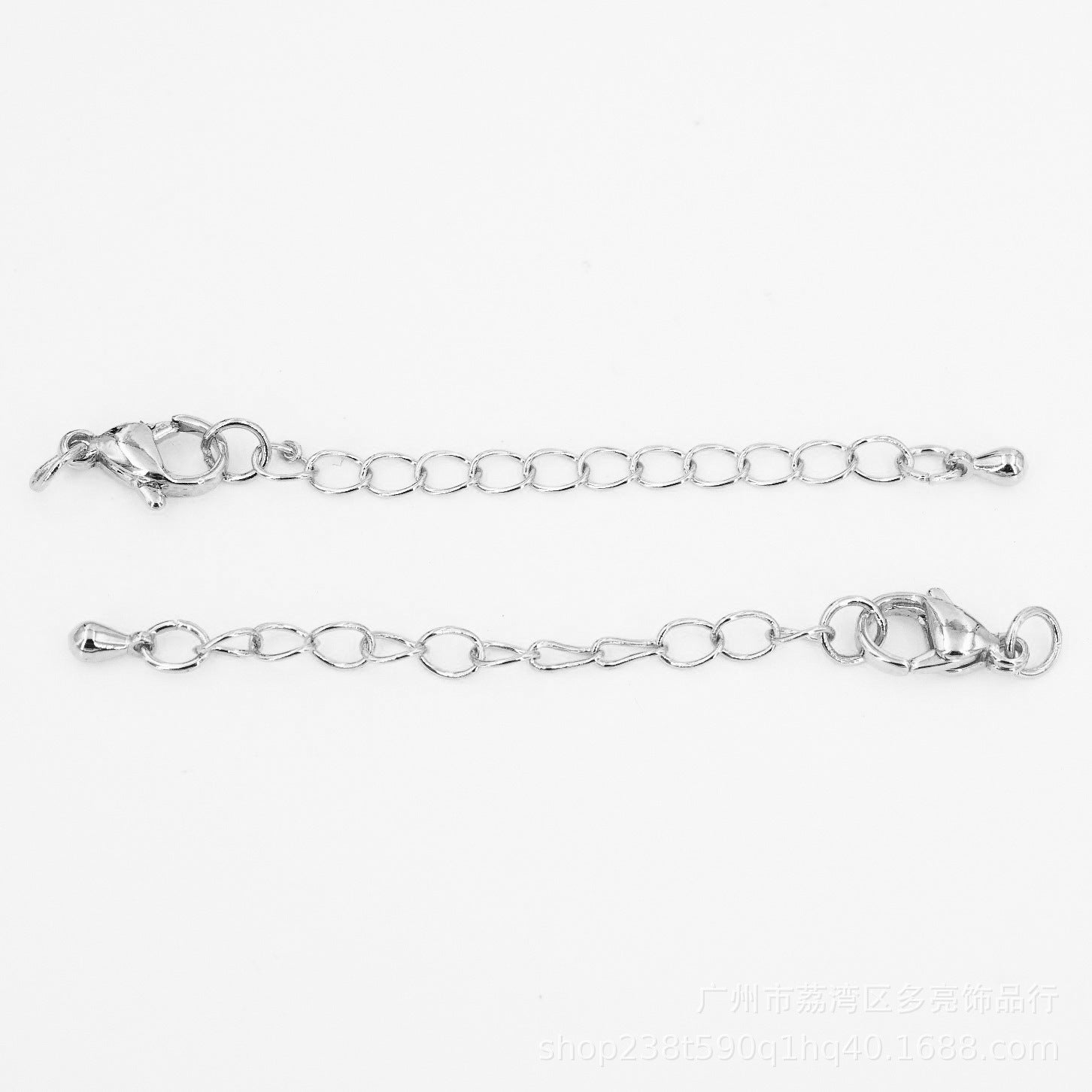 Color retaining lobster clasp extended chain tail chain stainless steel bracelet necklace handmade creative diy jewelry accessories bag wholesale