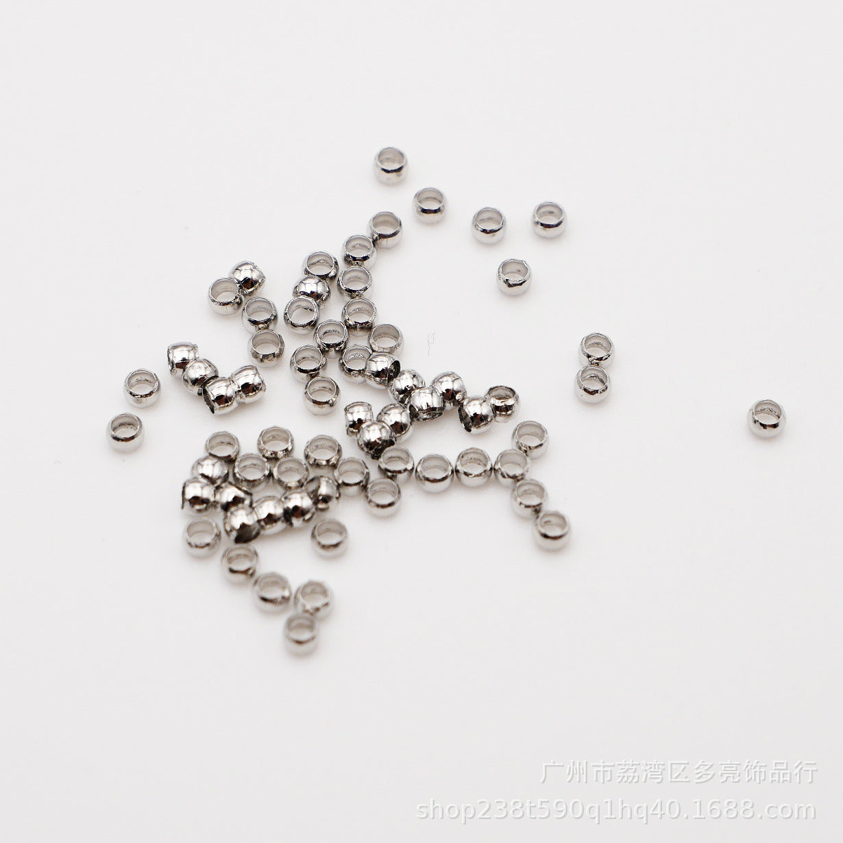 Plated clip flat positioning bead positioning tube diy accessories one bag