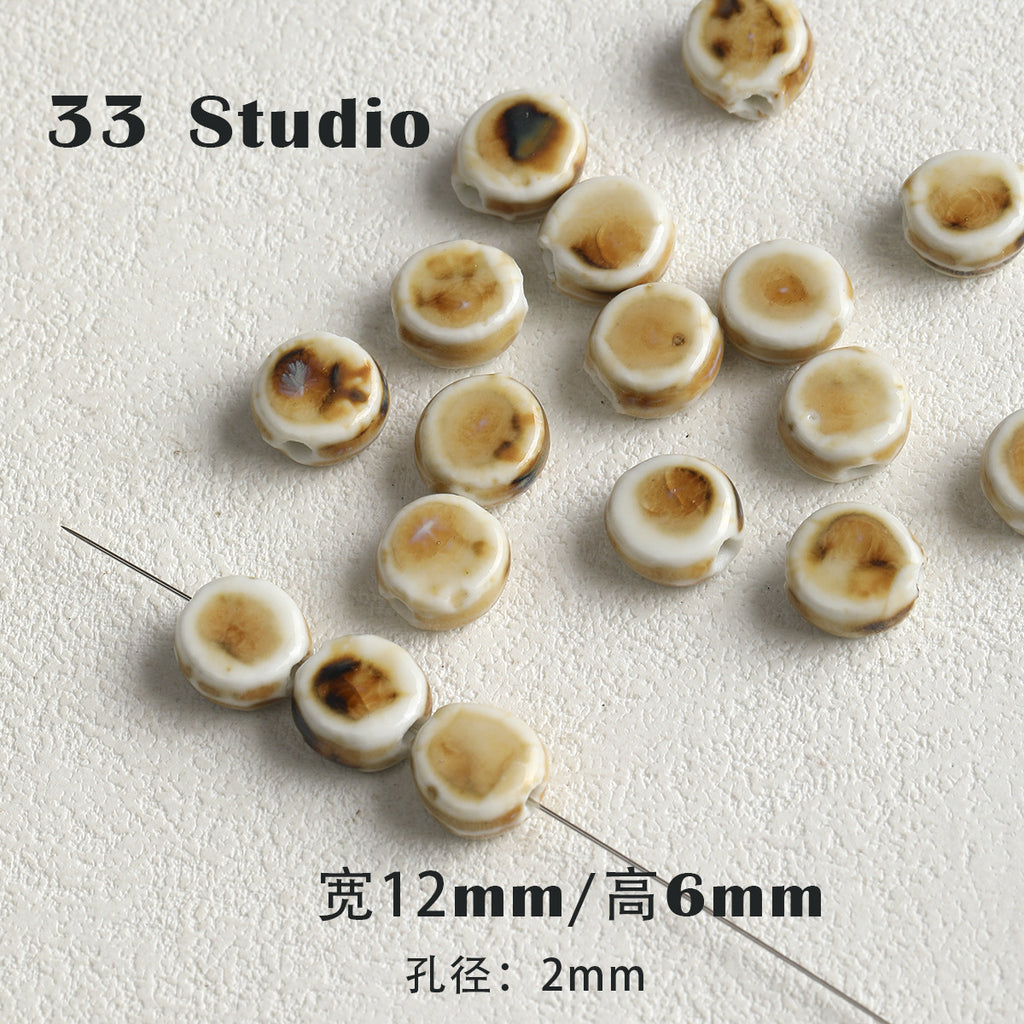 New Chinese style vintage ceramic beads rice beads water drop diy accessories material package bracelet necklace mobile phone chain beaded loose beads