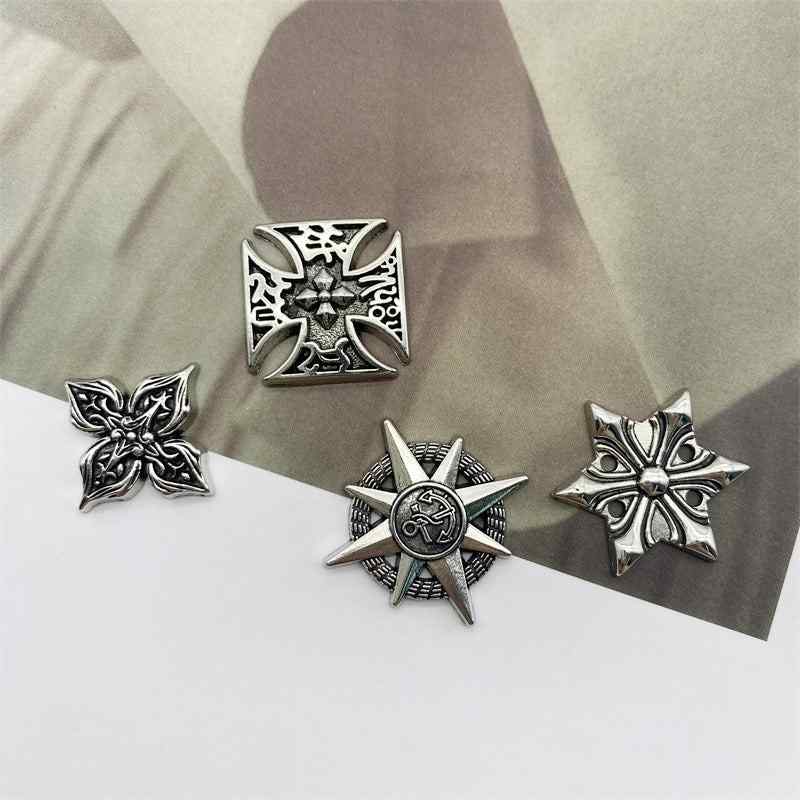 Alloy Jewelry Personalized Accessories Dark Style DIY Materials, four difftent pieces+
