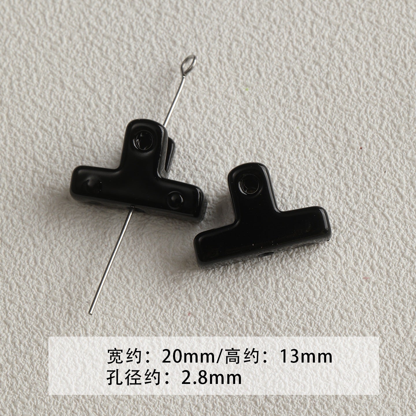 Black and green acrylic paint cheese cone star beaded mobile phone chain loose beads diy accessories material beads