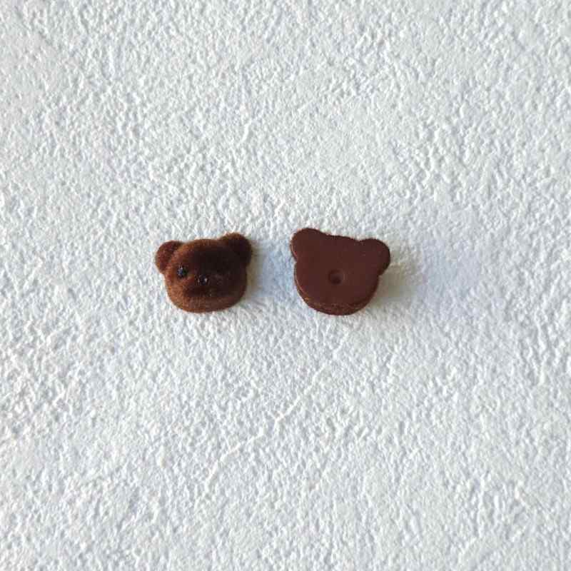 teddy bear edge clip bangs clip DIY accessories materials