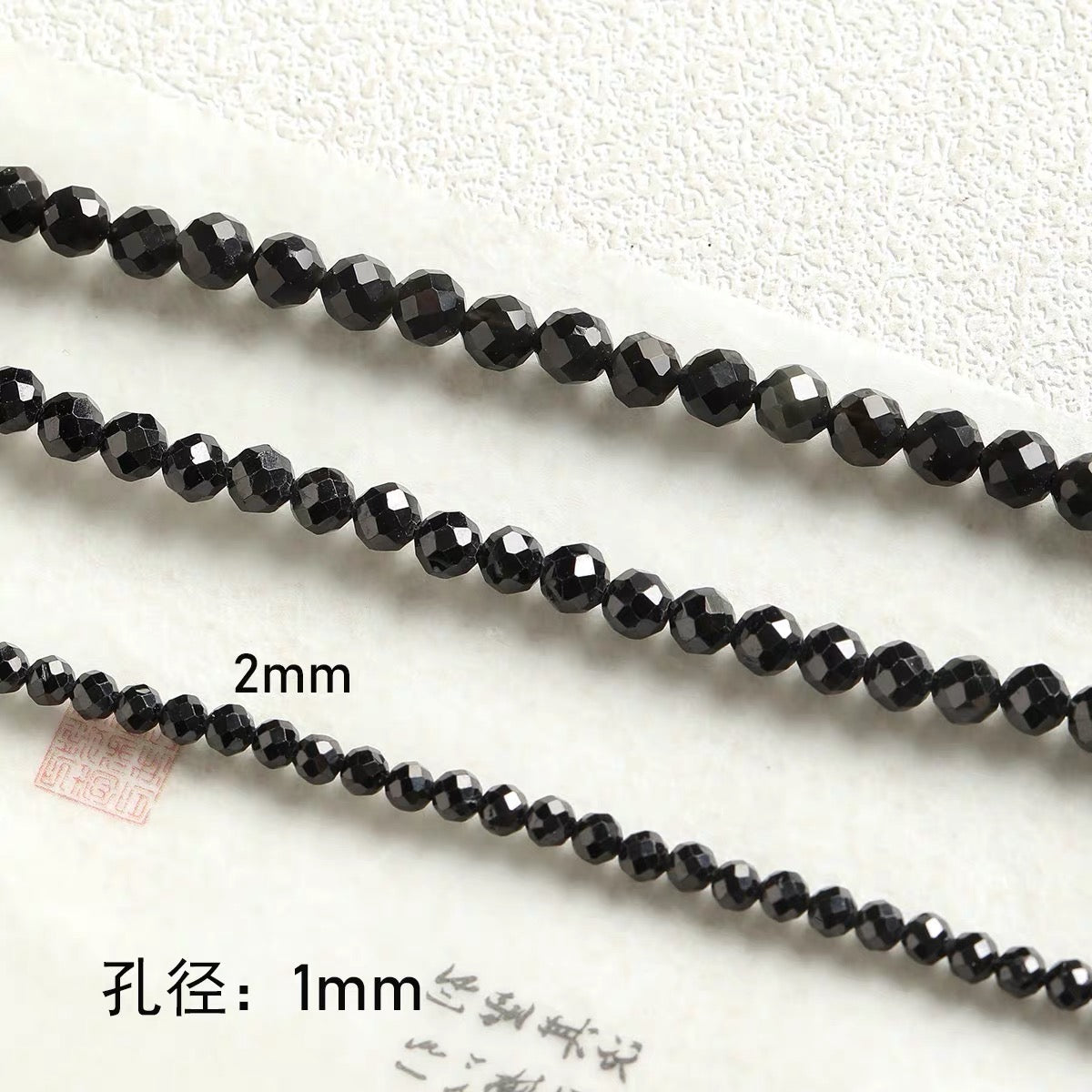 Niche natural stone tiger eye black agate abacus beads round beads bracelet necklace beaded diy accessories material loose beads