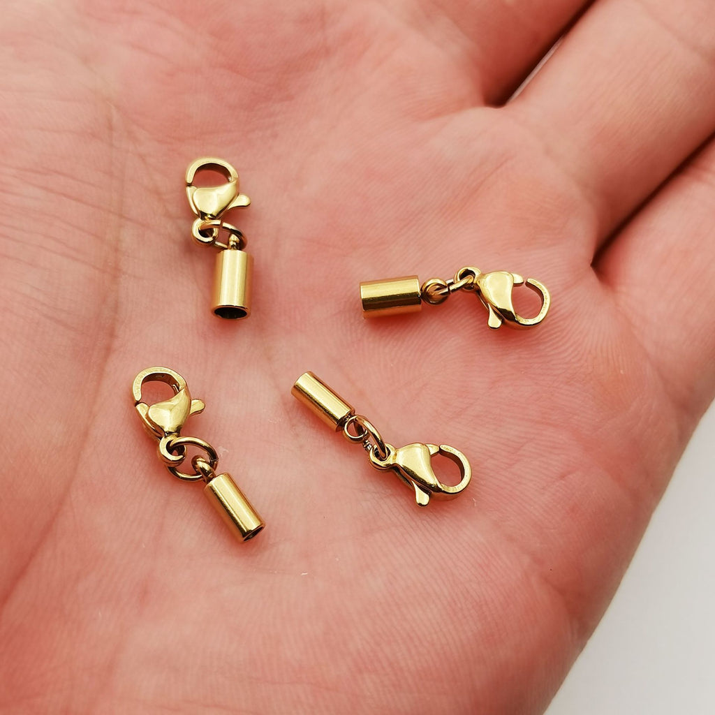 Stainless steel lobster clasp single head bucket red rope connection buckle necklace bracelet jewelry buckle diy jewelry accessories wholesale