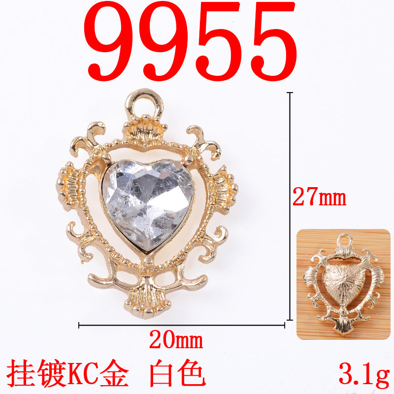 Alloy pendant sunflower Baroque style love pendant diy jewelry accessories alloy accessories spot wholesale