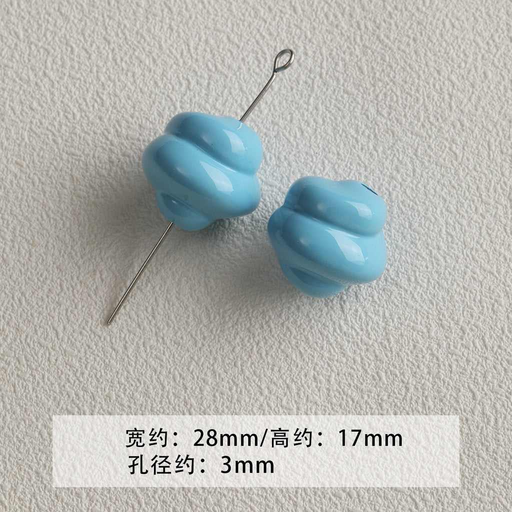 [Bihai] acrylic paint cheese star cone beaded mobile phone chain loose beads diy accessories material beads