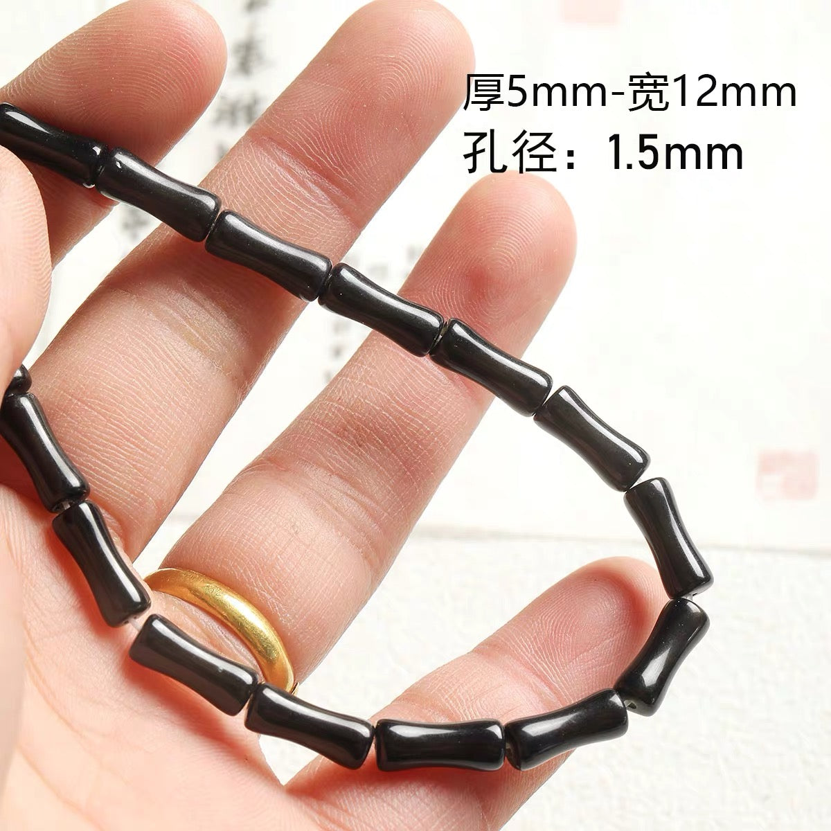 Niche natural stone tiger eye black agate abacus beads round beads bracelet necklace beaded diy accessories material loose beads