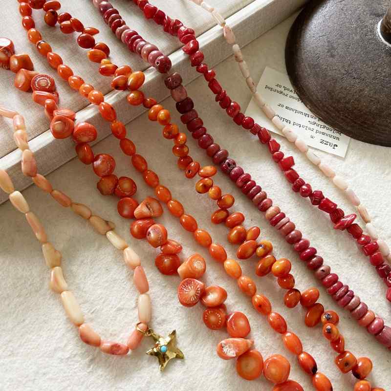 [Ocean] Irregular Coral Spacer Loose Bead Bracelet Necklace Earrings Beaded DIY Accessories Material