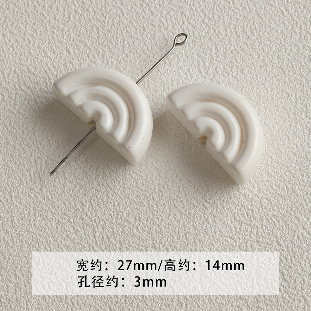 [Bihai] acrylic paint cheese star cone beaded mobile phone chain loose beads diy accessories material beads