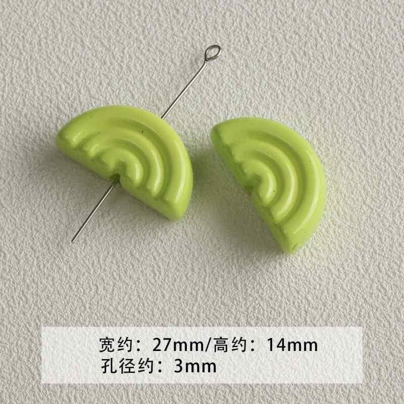 Black and green acrylic paint beaded diy accessories material